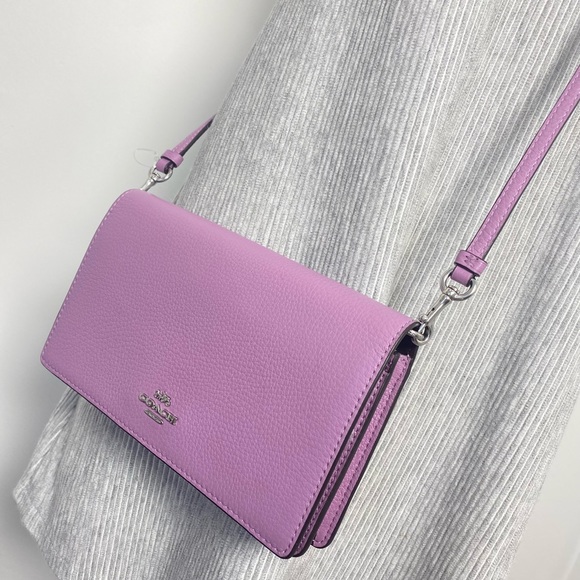 COACH HANDBAG ANNA LETTER FOLDOVER CROSSBODY CLUTCH BAG - Picture 3 of 14